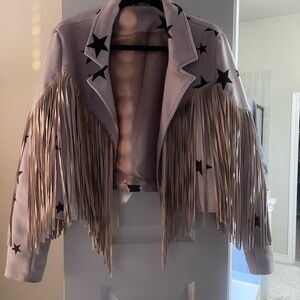 Fringe Star Western Women's Jacket light pink OS